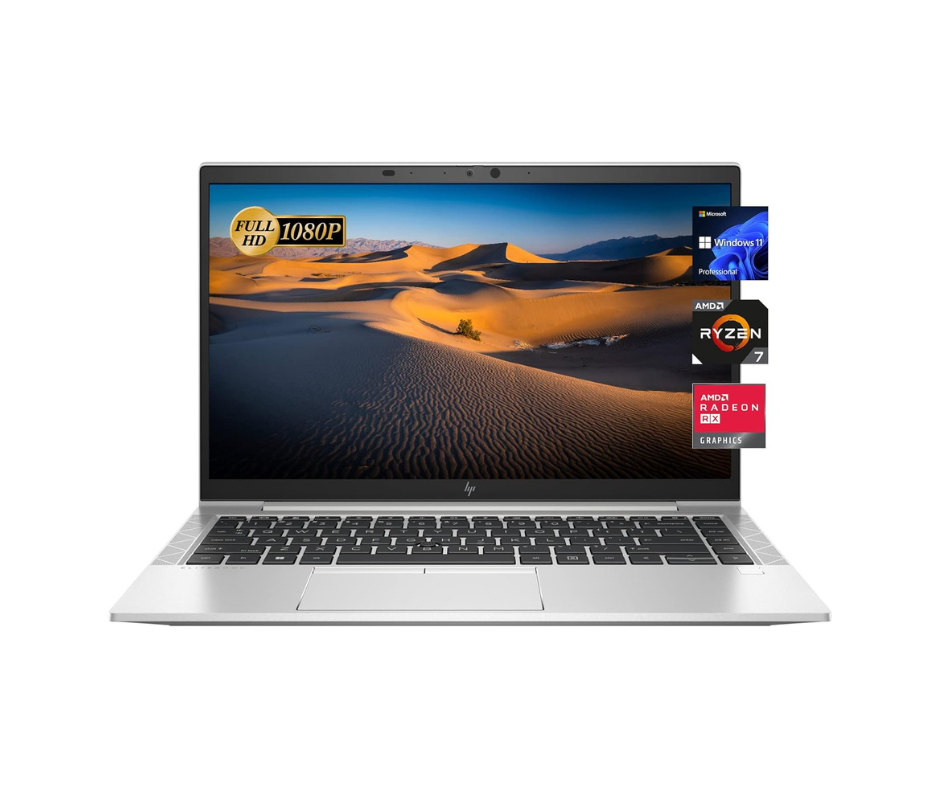 HP EliteBook 845 G8 Ryzen 5 Pro 5650U Ram 8 DDR4 SSD 256 Nvme - Amd Radeon Graphics - 14 inch FHD