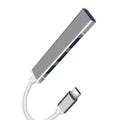 USB Type-C 3.0 Hub, 4-Port USB Hub, High-Speed Data Transfer, Compatible with Keyboard, Mouse, Gamepad, Flash Drives & Other USB Devices, Plug & Play