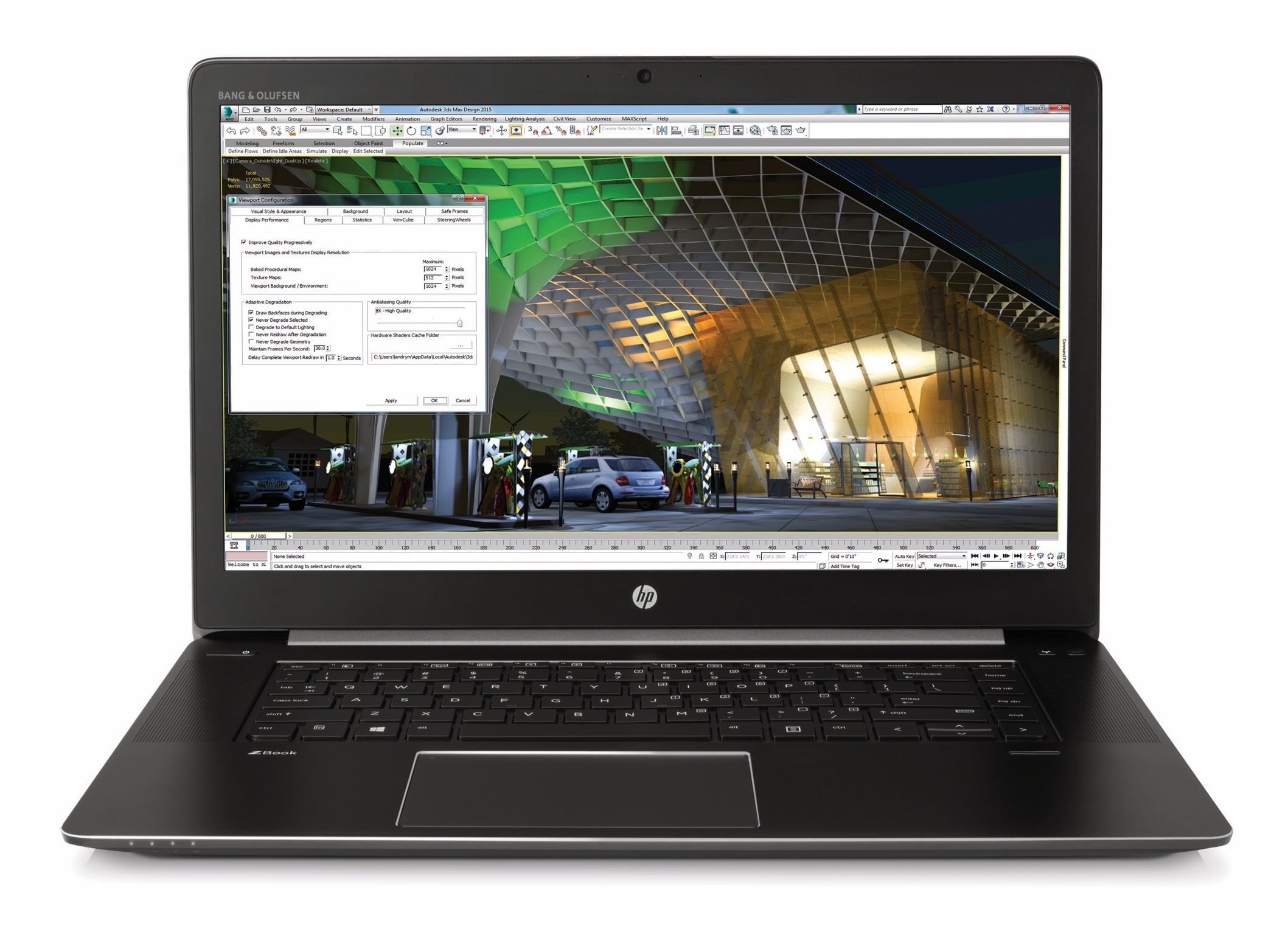 HP ZBook 15 G3 Mobile Workstation, 15.6" FHD Display, 6th Gen Intel® Core™ i7-6820HQ, 16GB DDR4 RAM, 512GB M.2 SSD, NVIDIA® Quadro® M1000M 2GB, Wi-Fi, Bluetooth, USB-C, HDMI, Webcam, Windows 11 Pro (Renewed)