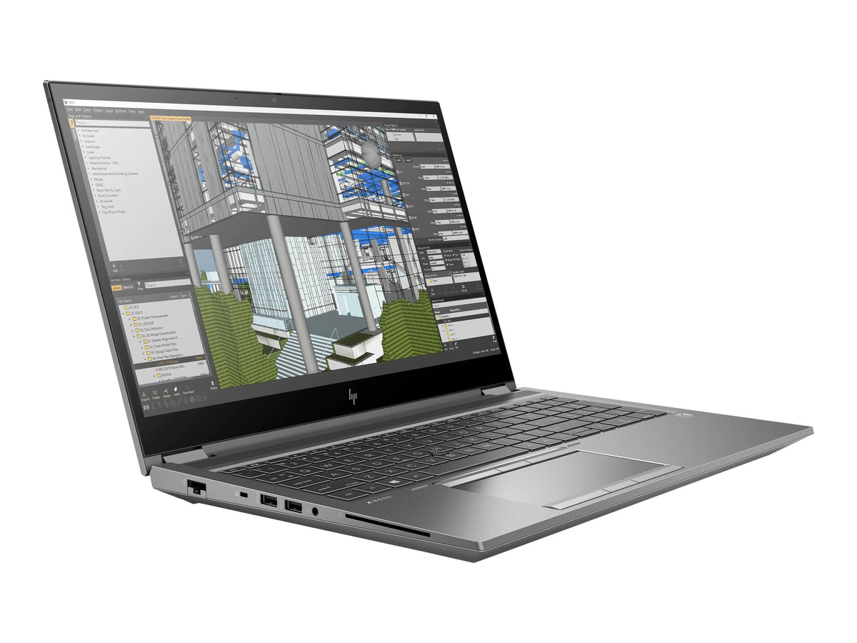 HP ZBook Fury 15 G7 Mobile Workstation, 15.6" Display, Intel® Core™ i7-10850H 10th Gen Processor, 16GB RAM, 512GB M.2 SSD, NVIDIA® Quadro® T2000 4GB Graphics, Intel® Graphics, Wi-Fi, Bluetooth, USB-C, HDMI, Webcam, Windows 11 Pro (Renewed)