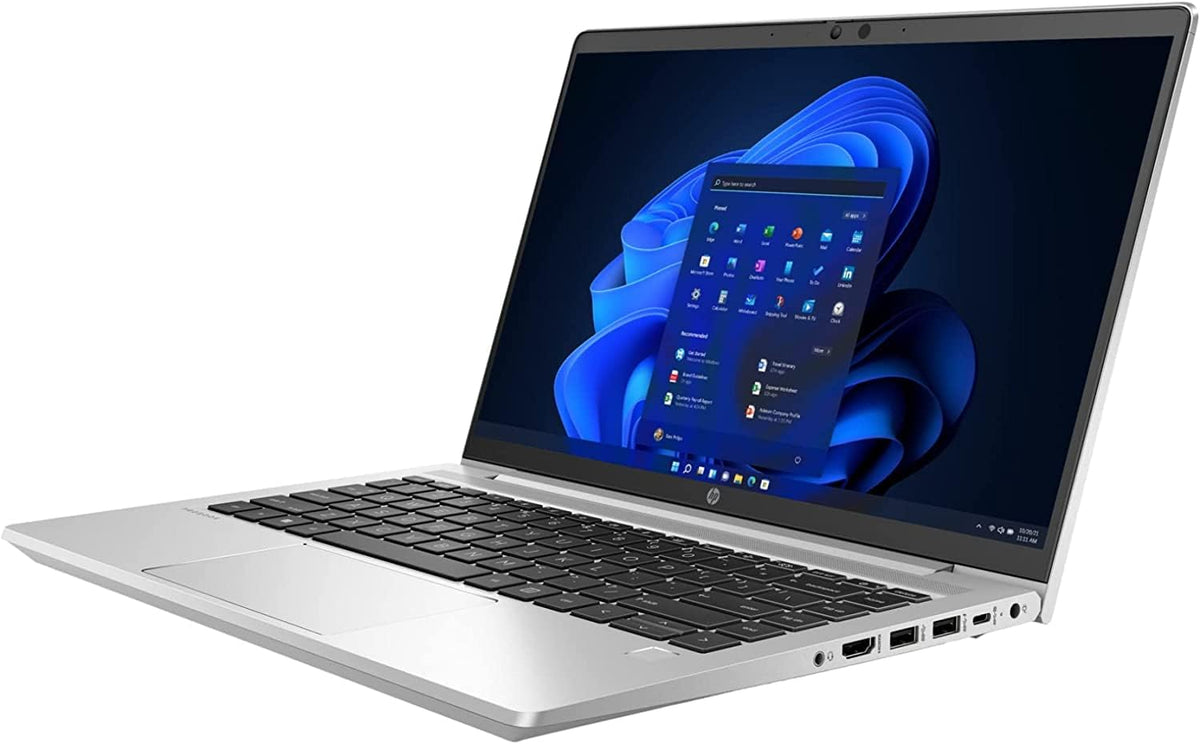HP ProBook 445 G8 Laptop, 14" FHD Display, AMD Ryzen™ 5 5600U Processor, 8GB DDR4 RAM, 256GB M.2 SSD, AMD Radeon™ Graphics, Wi-Fi, Bluetooth, USB-C, HDMI, Webcam, Windows 11 Pro (Renewed)