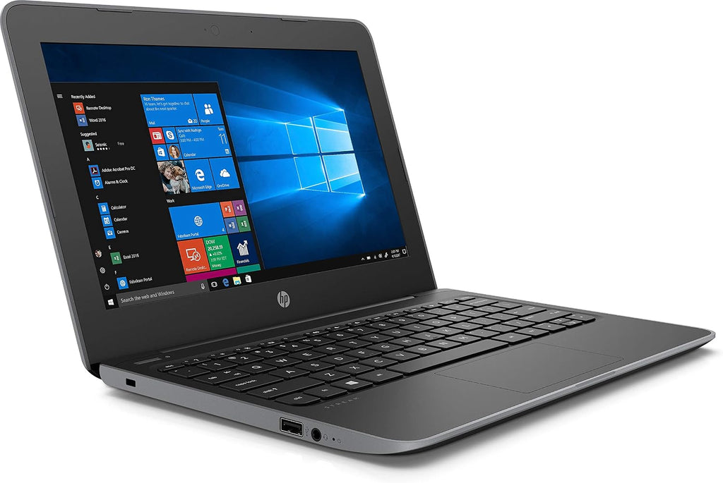 HP Stream 11 Pro G5 Laptop, 11.6" HD Display, Intel® Celeron® N4000 Processor up to 2.6GHz, 4GB RAM, 64GB Storage + SD Card Support, Intel® UHD Graphics, Wi-Fi, Bluetooth, USB, Webcam, Windows 11 Pro (Renewed)