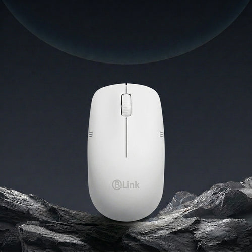 B-Link Wireless Mouse, 2.4GHz Wireless Technology, 1600 DPI Professional Sensor, Power Saving, Nano Receiver, Smart Connection, Click Wheel, Ergonomic Design, Up to 10m Wireless Range
